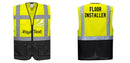 Custom Warsaw Yellow and Black Professional Style Safety Vest