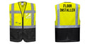 Custom Warsaw Yellow and Black Professional Style Safety Vest