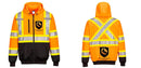 Custom Reflective X-Back Hi-Vis ORANGE Hoodie