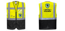 Custom Warsaw Yellow and Black Professional Style Safety Vest