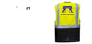Custom Warsaw Yellow and Black Professional Style Safety Vest