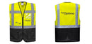 Custom Warsaw Yellow and Black Professional Style Safety Vest