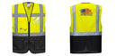 Custom Warsaw Yellow and Black Professional Style Safety Vest