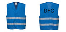 Custom Royal Blue MeshAir Reflective Safety Vest for Events