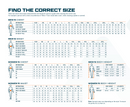 Safety Vest Sizing Chart – Inches and CM for Chest, Waist, Height.