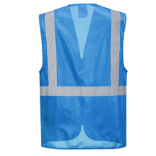 Load image into Gallery viewer, Custom ROYAL BLUE Professional Executive Style Safety Vest
