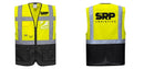 Custom Warsaw Yellow and Black Professional Style Safety Vest