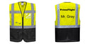 Custom Warsaw Yellow and Black Professional Style Safety Vest