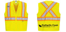 Custom X-Back YELLOW Mesh Contrast Tape Vest