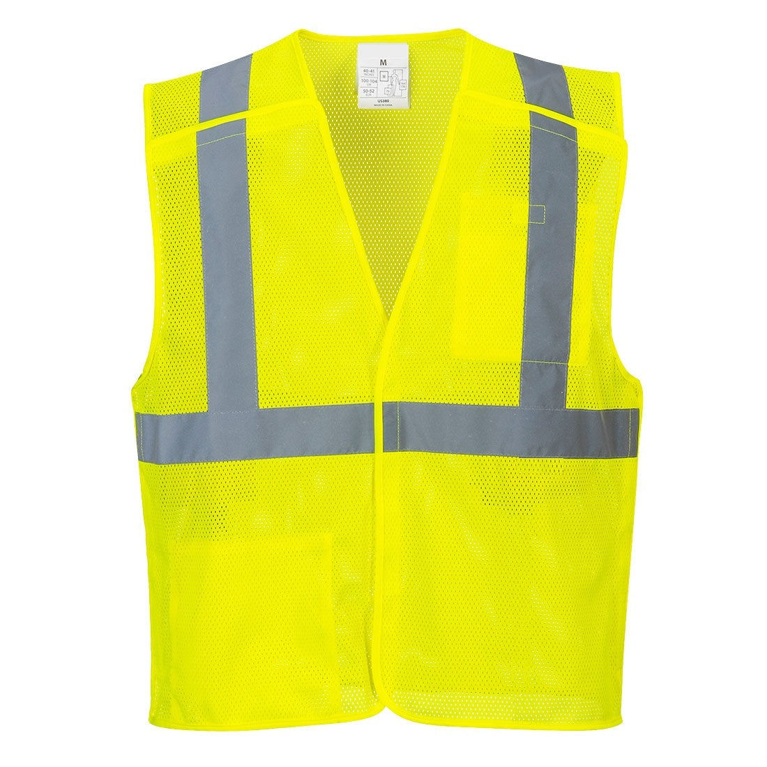 Breakaway Class 2 Yellow Safety Vest HiVis Reflective Breathable Mesh Safety Vest Warehouse