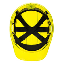 Load image into Gallery viewer, YELLOW Translucent Ratchet Hard Hat
