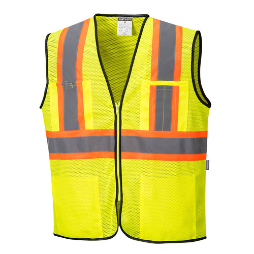 Class 2 Safety Vest with Pockets Mesh