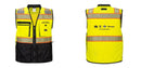Custom Premium Two-toned Surveyor Safety Vest with Segmented Tape