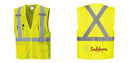Custom Hi-Vis YELLOW Mesh X Back Executive Vest