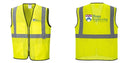 Custom Lightweight High Visibility Yellow Tampa Mesh Vest