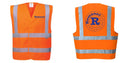 Custom Hi-Vis ORANGE Class 2 Reflective Safety Vest