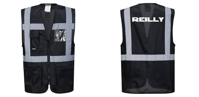 Custom Black Professional Executive Style Safety Vest