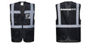 Custom Black Professional Executive Style Safety Vest
