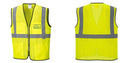 Custom Lightweight High Visibility Yellow Tampa Mesh Vest