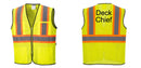 Custom Yellow Mesh Class 2 Reflective Safety Vest with Pockets