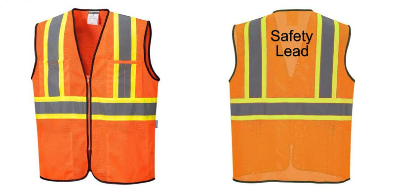 Custom Yellow Mesh Class 2 Reflective Safety Vest with Pockets