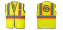 Custom Yellow Mesh Class 2 Reflective Safety Vest with Pockets