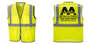 Custom Lightweight High Visibility Yellow Tampa Mesh Vest