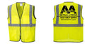 Custom Lightweight High Visibility Yellow Tampa Mesh Vest