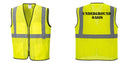 Custom Lightweight High Visibility Yellow Tampa Mesh Vest