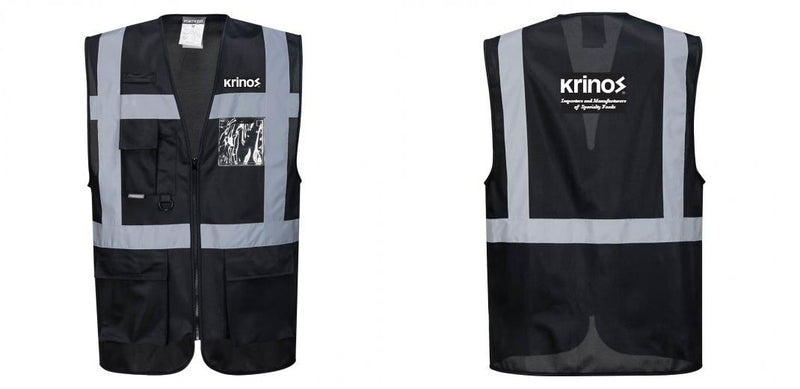 Custom Black Professional Executive Style Safety Vest