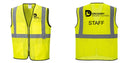 Custom Lightweight High Visibility Yellow Tampa Mesh Vest