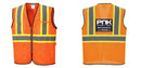 Custom Yellow Mesh Class 2 Reflective Safety Vest with Pockets