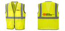 Custom Lightweight High Visibility Yellow Tampa Mesh Vest