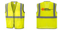 Custom Lightweight High Visibility Yellow Tampa Mesh Vest