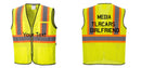 Custom Yellow Mesh Class 2 Reflective Safety Vest with Pockets