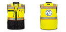 Custom Premium Two-toned Surveyor Safety Vest with Segmented Tape