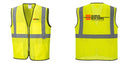 Custom Lightweight High Visibility Yellow Tampa Mesh Vest