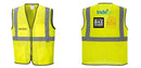 Custom Lightweight High Visibility Yellow Tampa Mesh Vest