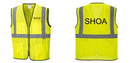 Custom Lightweight High Visibility Yellow Tampa Mesh Vest