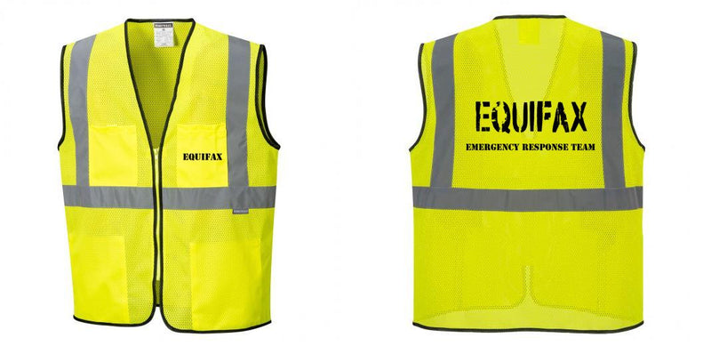 Custom Lightweight High Visibility Yellow Tampa Mesh Vest