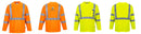 Custom Class 3 Long Sleeve Safety Shirt Hi-Vis Moisture Wicking