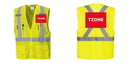 Custom Hi-Vis YELLOW Mesh X Back Executive Vest