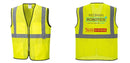 Custom Lightweight High Visibility Yellow Tampa Mesh Vest