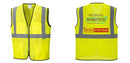 Custom Lightweight High Visibility Yellow Tampa Mesh Vest