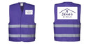 Custom PURPLE Work and Event Style Safety Reflective Vest