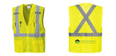 Custom Hi-Vis YELLOW Mesh X Back Executive Vest