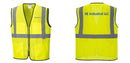 Custom Lightweight High Visibility Yellow Tampa Mesh Vest