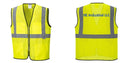 Custom Lightweight High Visibility Yellow Tampa Mesh Vest