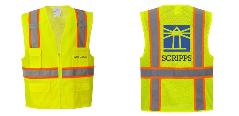 Class 2 Safety Vest with Cooling Mesh Back