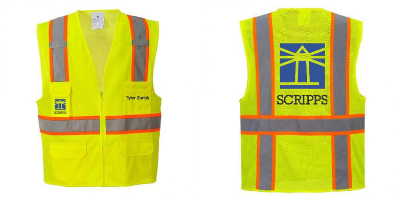 Class 2 Safety Vest with Cooling Mesh Back